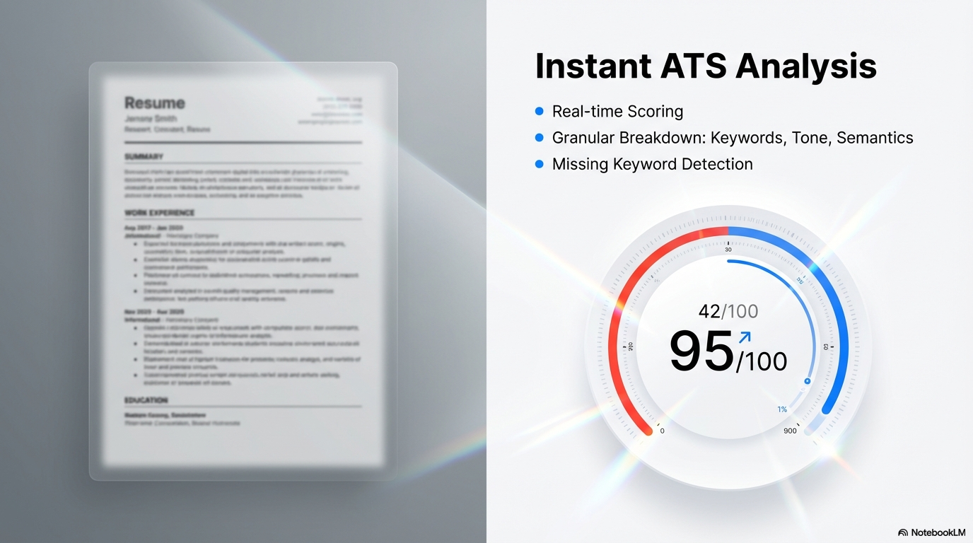Missing Keywords Detected — severity-coded priority indicators showing exactly what to fix first